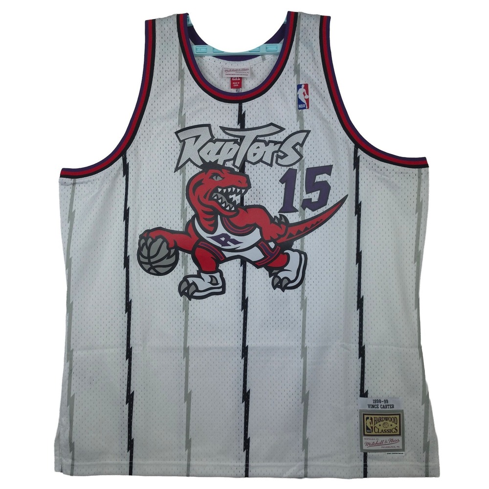 Vince Carter Toronto Raptors Mitchell & Ness NBA 2XL XXL Jersey 1998-99 #15 NWT